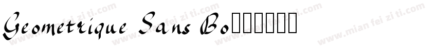 Geometrique Sans Bo字体转换